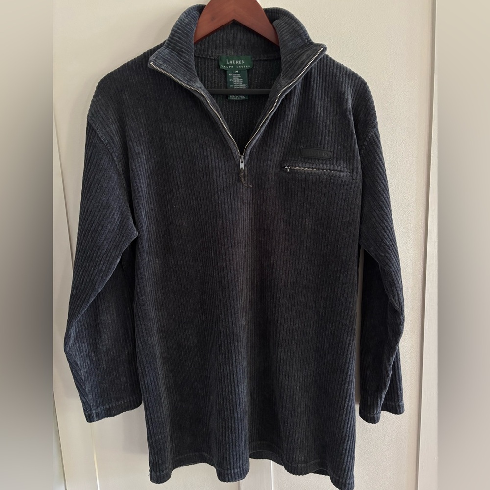 Lauren Ralph Lauren Brushed Corduroy Quarter Zip